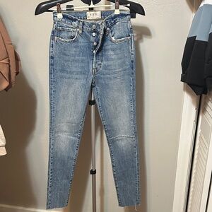 We The Free High Rise Blue Jeans